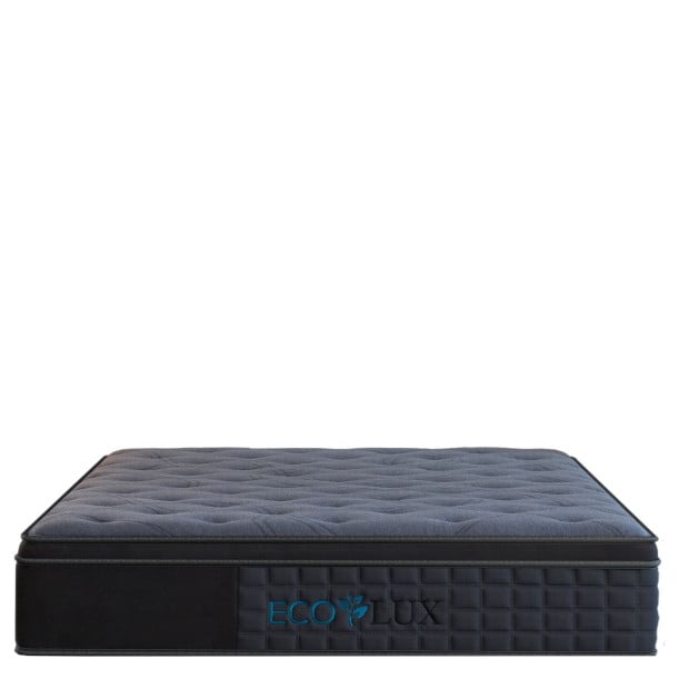 Euro Top 7-Zone Pocket Spring Mattress Medium Firm Queen - Charcoal Image 9