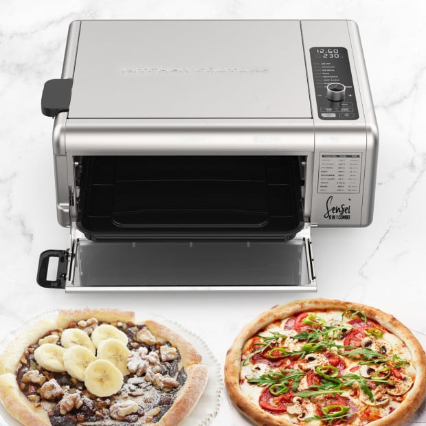 9-in-1 XL Flip Air Fryer Oven Grill Stainless Steel Image 2