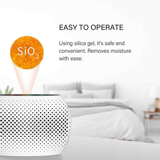 Compact Reusable Dehumidifier Moisture Extractor Compact White Image 8