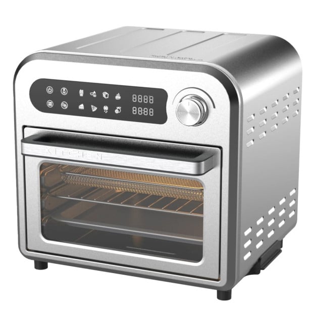 10 Litre Compact Air Fryer Oven Oil Free Cooking Silver Image 5