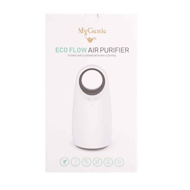 Ultra Quiet Eco Flow Air Purifier WI-FI Control HEPA Filter White Image 11