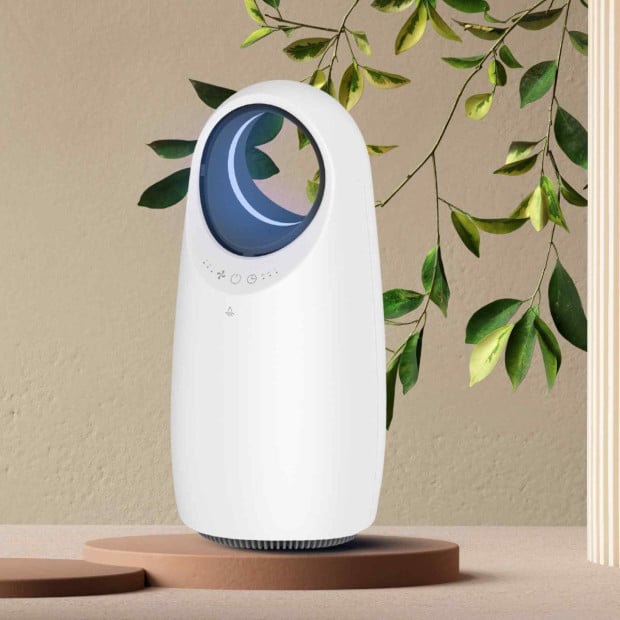 Ultra Quiet Eco Flow Air Purifier WI-FI Control HEPA Filter White Image 2