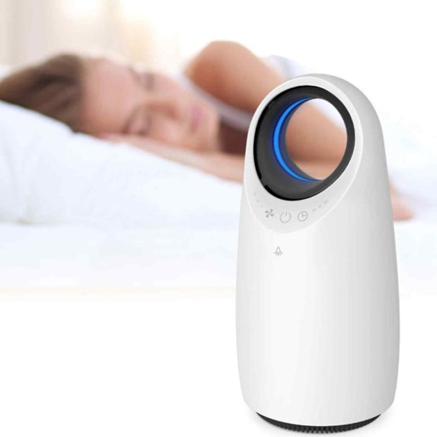 Ultra Quiet Eco Flow Air Purifier WI-FI Control HEPA Filter White Image 6