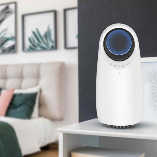 Ultra Quiet Eco Flow Air Purifier WI-FI Control HEPA Filter White Image 7
