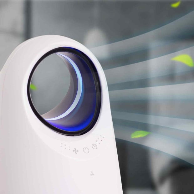 Ultra Quiet Eco Flow Air Purifier WI-FI Control HEPA Filter White Image 8
