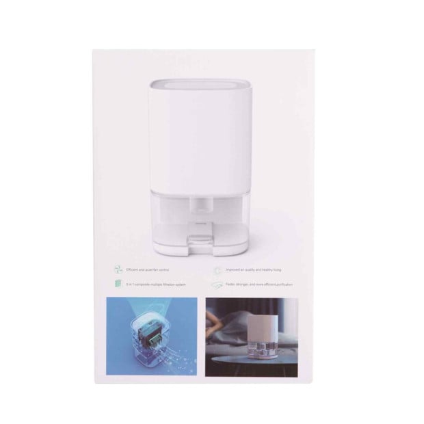 Compact Dehumidifier LED Lights 1 Litre Portable Stylish Design White Image 6