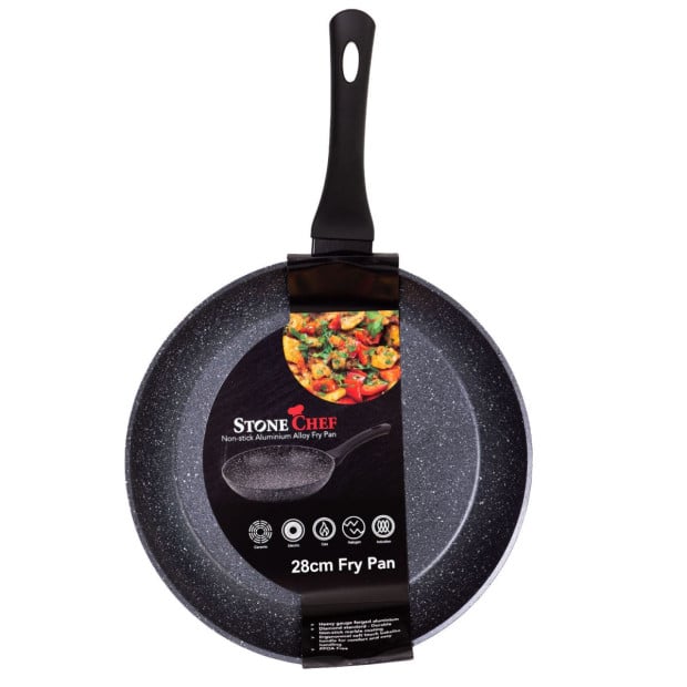 Forged Frying Pan Cookware Kitchen Fry Pan Black 28cm