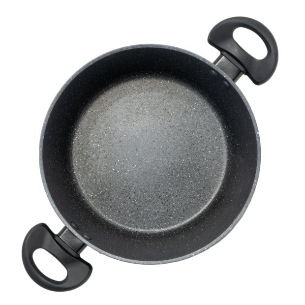 Stone Chef Forged Casserole With Lid Cookware Kitchen Black 24cm Image 5
