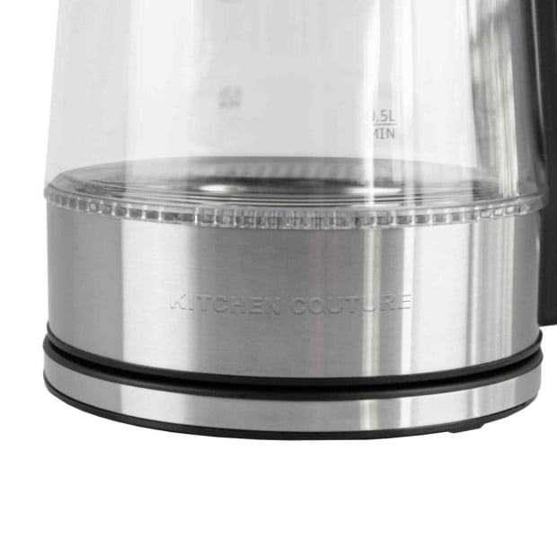 Cool Touch Stainless Steel LED Glass Kettle Dual Wall 1.7L Image 10