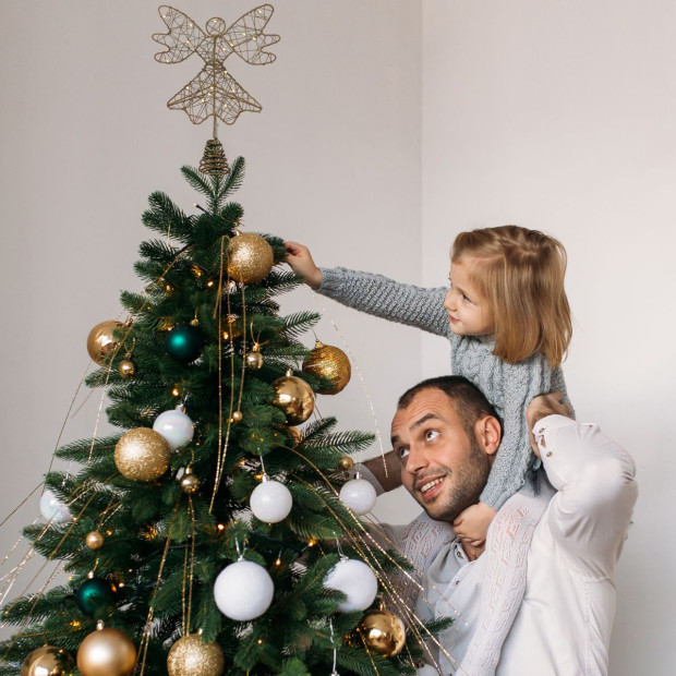 Christmas Tree Angel Topper - Elegant Ornament for Festive Trees Image 2