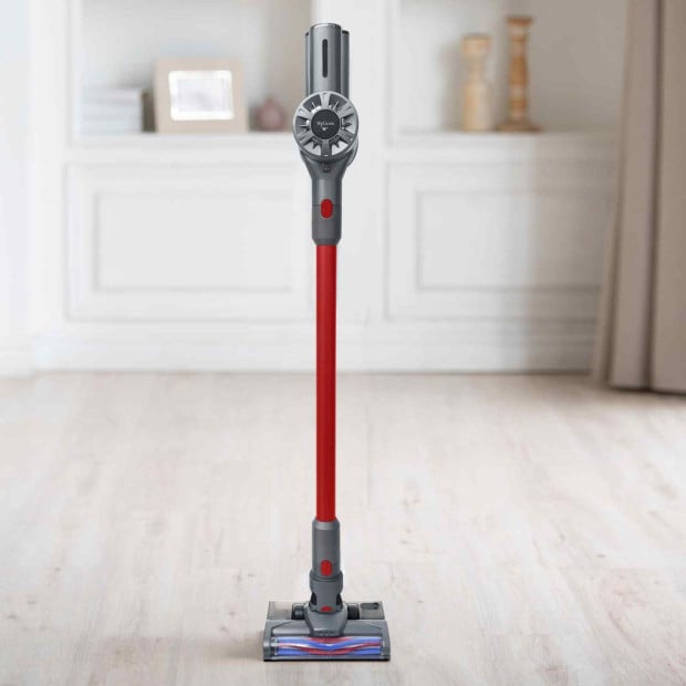 Wet Mop 2-IN-1 Cordless Stick Vacuum Cleaner Handheld Recharge - Red Image 10