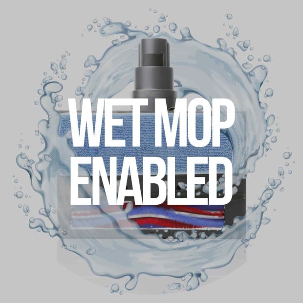 Wet Mop 2-IN-1 Cordless Stick Vacuum Cleaner Handheld Recharge - Red Image 12