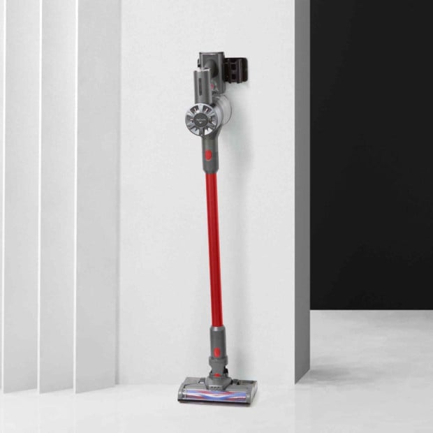 Wet Mop 2-IN-1 Cordless Stick Vacuum Cleaner Handheld Recharge - Red Image 6