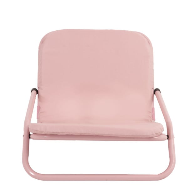 Outdoors Beach Chair Summer Camping Foldable Folding 2 Pack - Pink Image 5