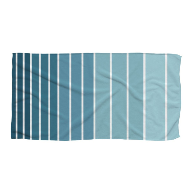 Beach Towel Stylish Absorbent Brand New - Blue Striped