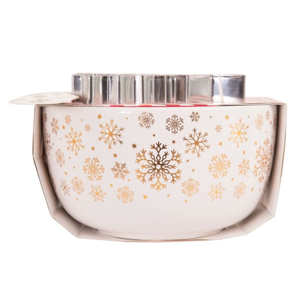 Electroplate Snowflake Mini Mix Bowl Set - Gold Image 2