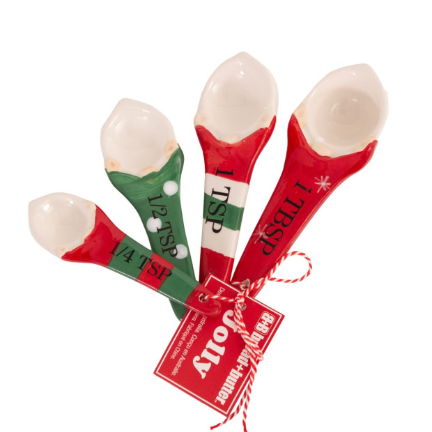 Gnome Measuring Spoons - 4 Pack - Green/ Red/ White Image 2