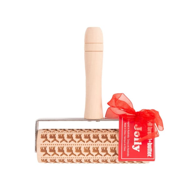 Laser Etch Mini Wooden Roller with Handle - Fairisle