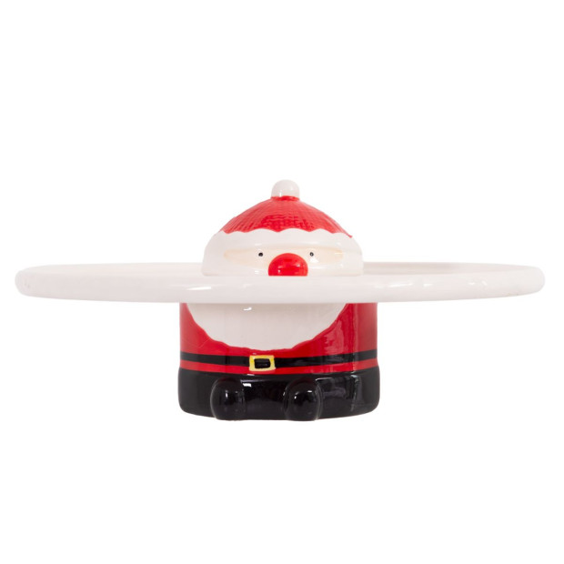 Santa Footed Cake Plate 29 x 12.5cm