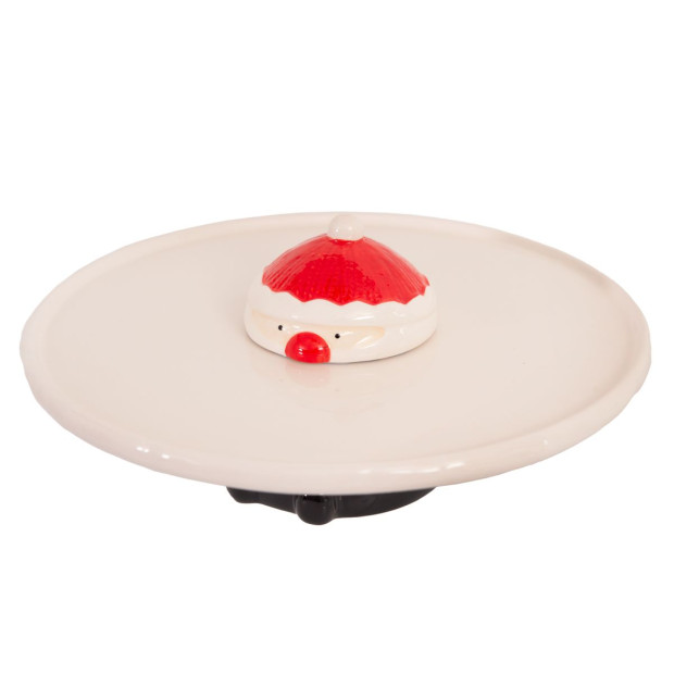 Santa Footed Cake Plate 29 x 12.5cm Image 2