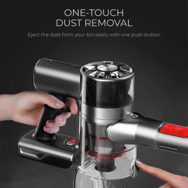 X9 Twin Spin Turbo Mop Vacuum Cleaner Vacuum Cordless - Red Image 4