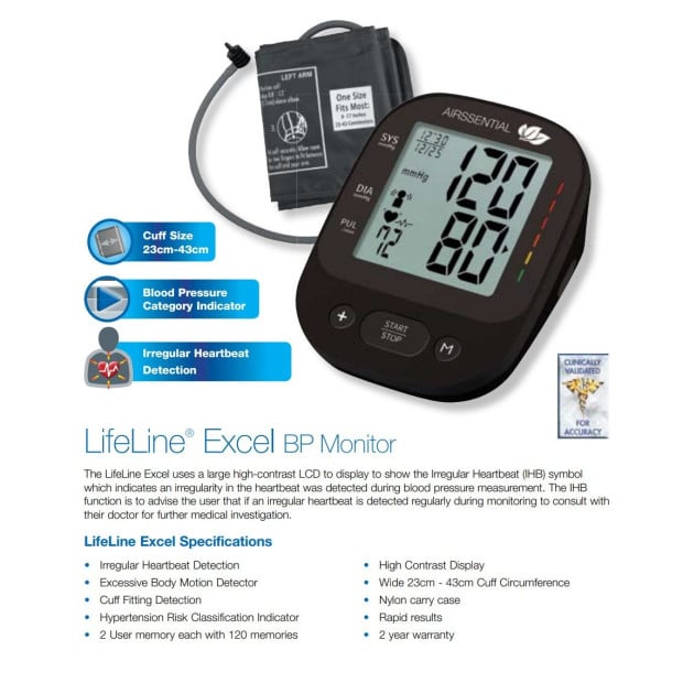 Lifeline Excel Blood Pressure Monitor Image 2