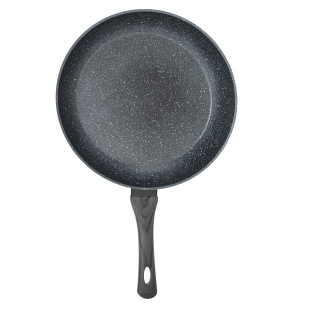 Forged Frying Pan Cookware Kitchen Fry Black Grey Handle 28cm Image 8