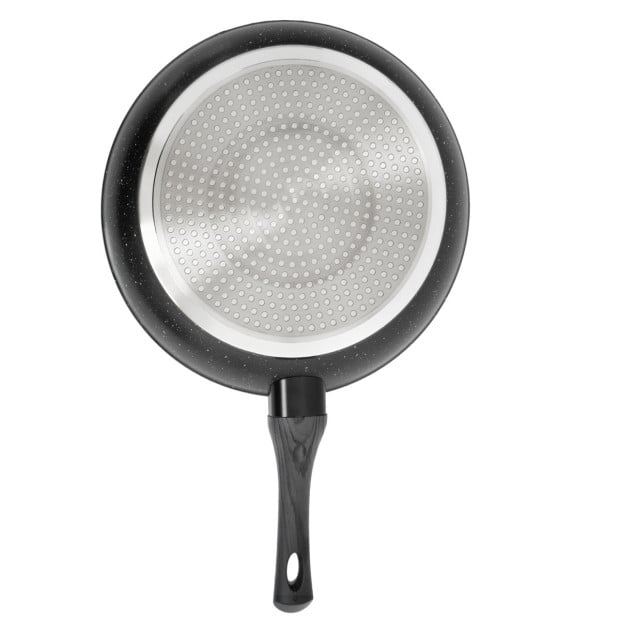 Forged Frying Pan Cookware Kitchen Fry Black Grey Handle 28cm Image 9