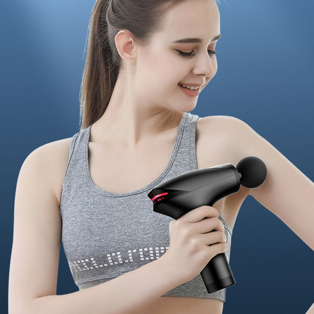 FS-1000 Pro Relief Massage Gun Portable USB Charge Cold Compress Black Image 6
