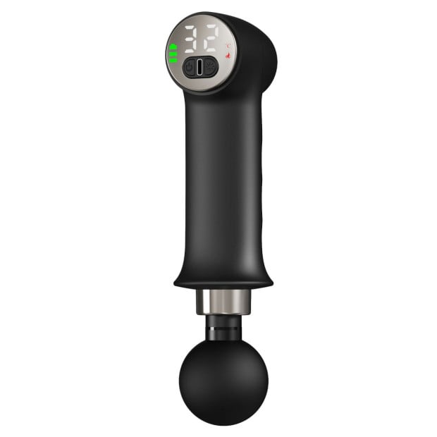 FS-750 Ultra Slim Hot Compress Massage Gun Device USB Charge Black