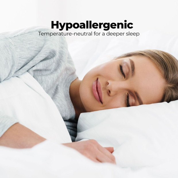 1x Bamboo Blend Memory Foam Pillow 45 x 75CM Image 8