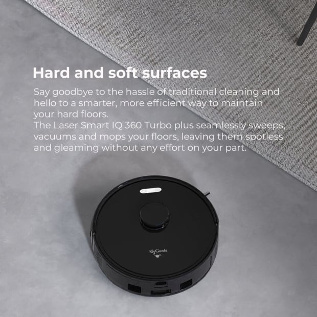 Laser IQ360 Turbo+ Robot Vacuum w/ Tower 3000pa LiDAR Image 6