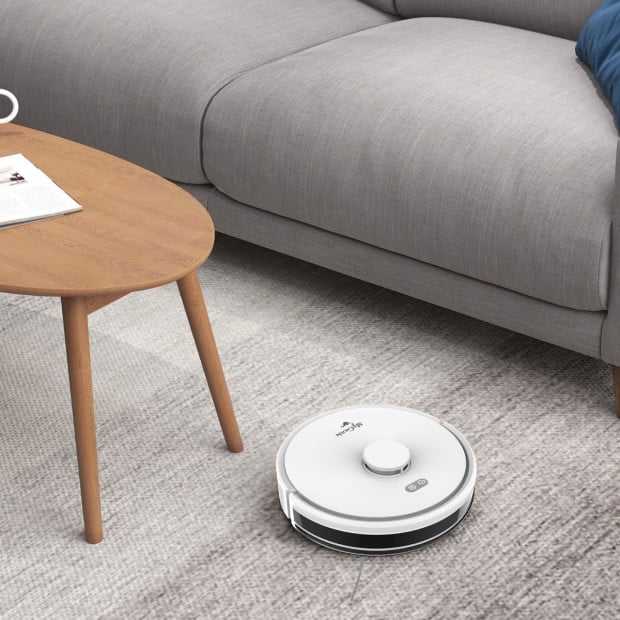 Laser IQ360 Turbo+ Robot Vacuum w/ Tower 3000pa LiDAR White Image 12