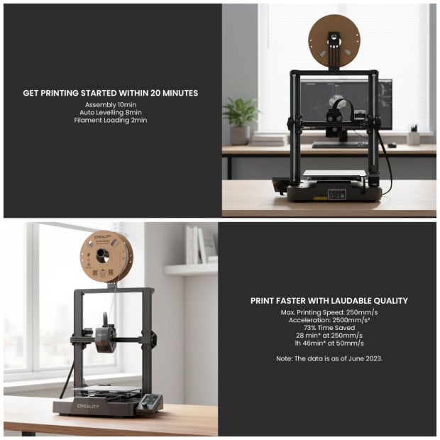 Creality Ender 3 V3 SE 3D Printer, 250mm/s Printing Speed FDM, Auto Levelling Image 3