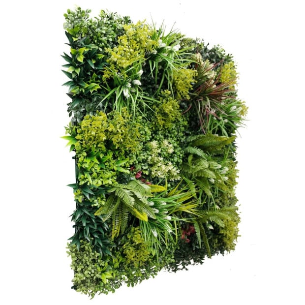 Lush Spring Vertical Garden / Green Wall UV Resistant 100cm x 100cm Image 3