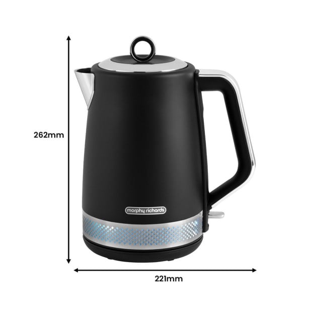 Morphy Richards 1.7L Illumination Jug Kettle - Black Image 3
