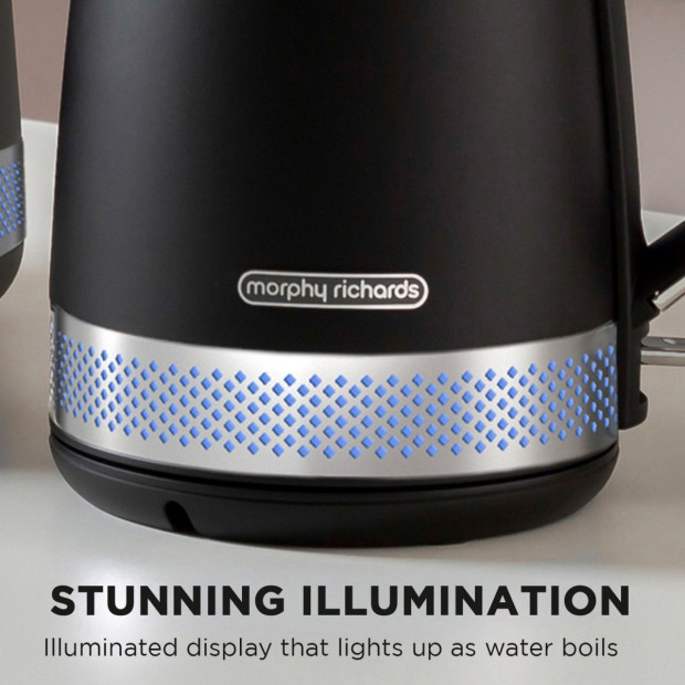 Morphy Richards 1.7L Illumination Jug Kettle - Black Image 6