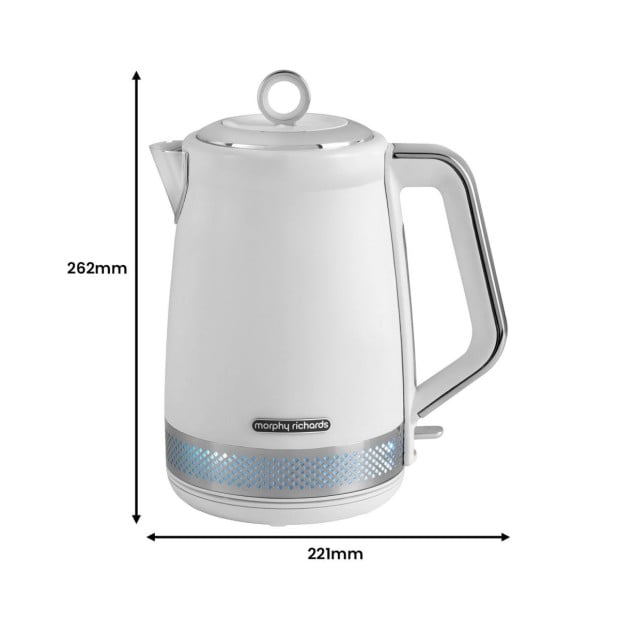Morphy Richards 1.7L Illumination Jug Kettle - White Image 3