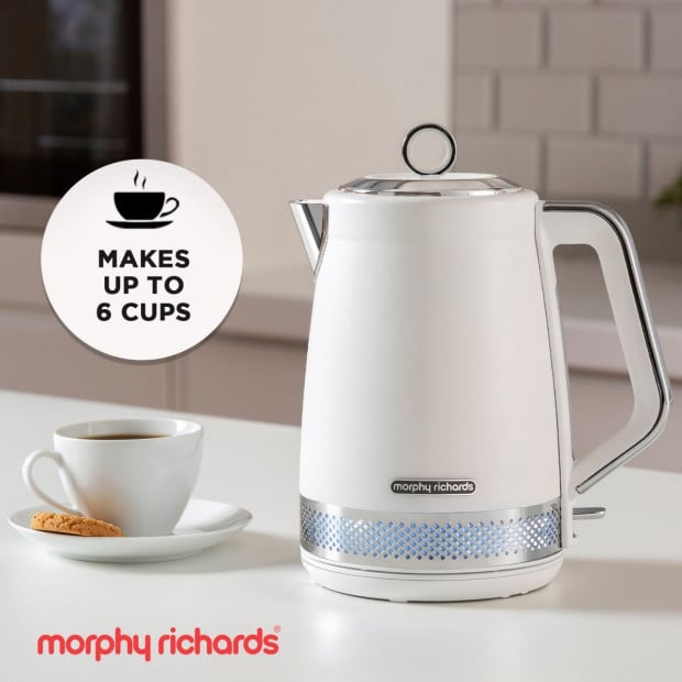 Morphy Richards 1.7L Illumination Jug Kettle - White Image 8