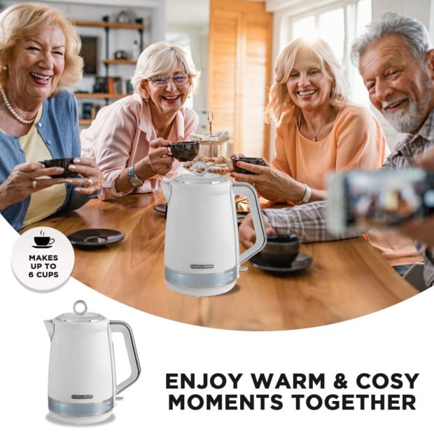 Morphy Richards 1.7L Illumination Jug Kettle - White Image 10