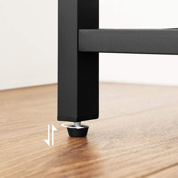 Industrial Kitchen Bakers Rack Metal Mesh Shel Rustic Brown 170cm