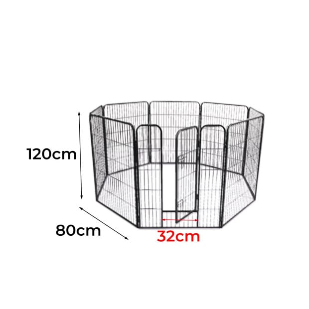 8 Panel Pet Dog Playpen Puppy Exercise Cage Enclosure Fence Cat 48 Image 3