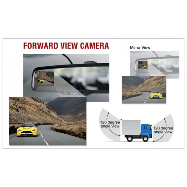 Heavy Duty 12/ 24v Ccd Ir Colour Reverse Reversing Camera Forward View 20m Image 3
