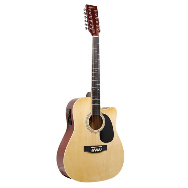 Karrera 12-String Acoustic Guitar with EQ - Natural Image 2