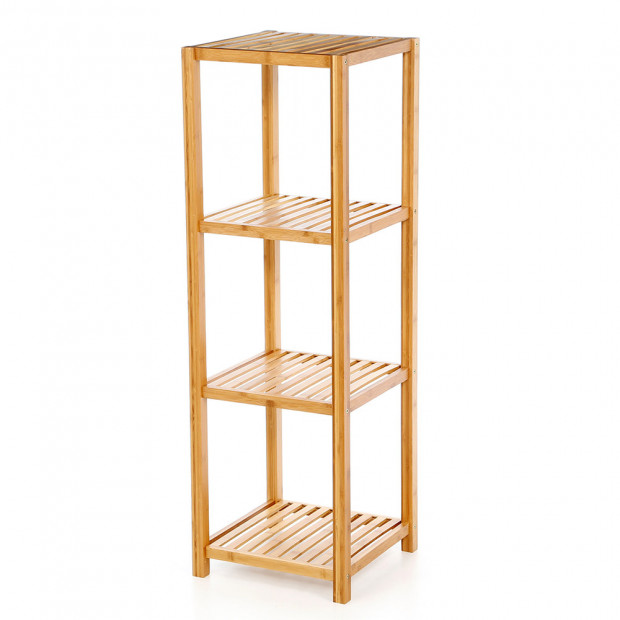 4 Tier Bamboo Storage Shelves Image 3