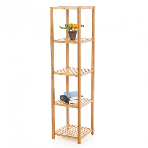 5 Tier Bamboo Storage Shelves