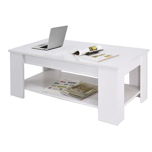 Lift Top Coffee Table - White