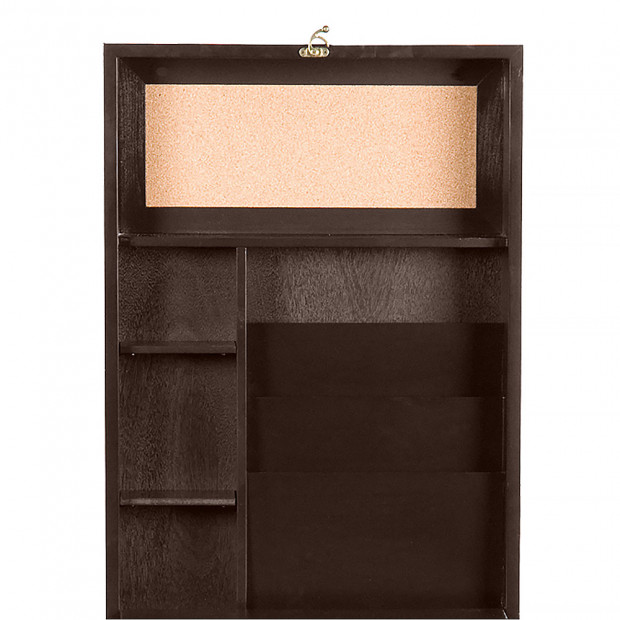 Convertible Wall Mounted Desk - Brown Image 4