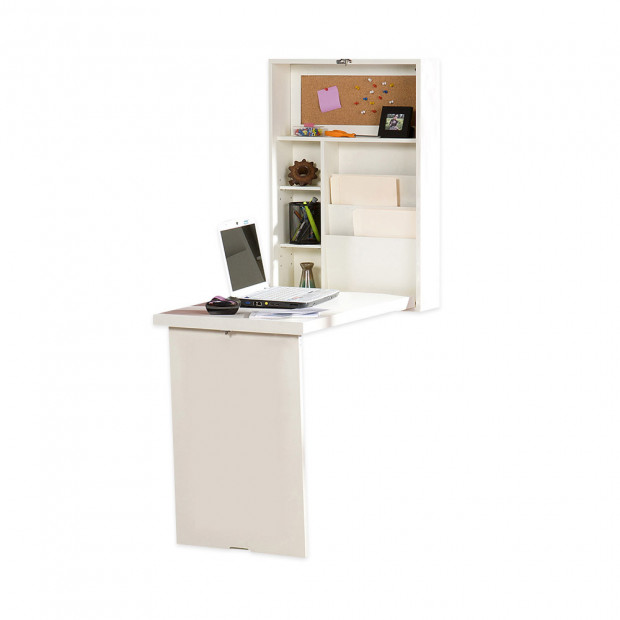 Convertible Wall Mounted Desk - White