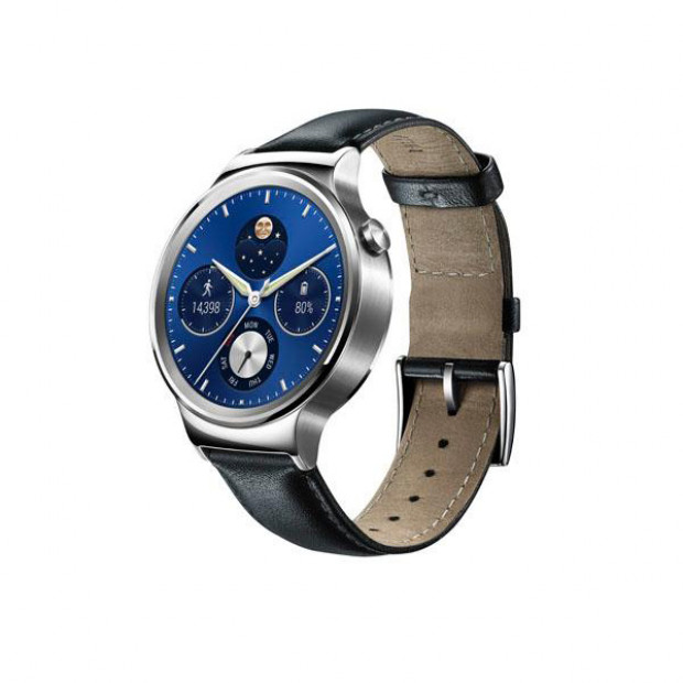 Huawei Watch with Black Leather Band Smart Watch